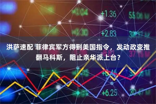 洪萨速配 菲律宾军方得到美国指令，发动政变推翻马科斯，阻止亲华派上台？