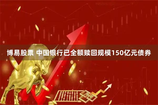 博易股票 中国银行已全额赎回规模150亿元债券